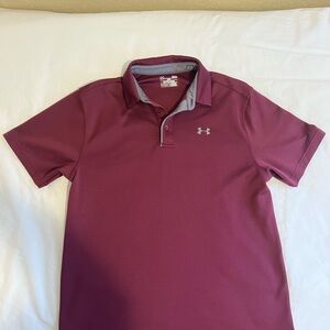 Under Armour Men's Burgundy Polo Shirt